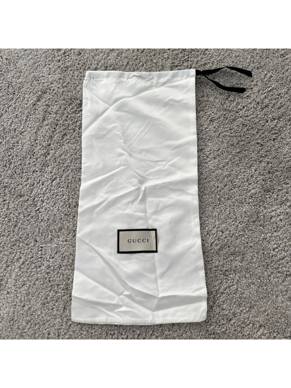 GUCCI Dust Bag / Shoe Bag Storage Cover Logo - 8” X 17” - White